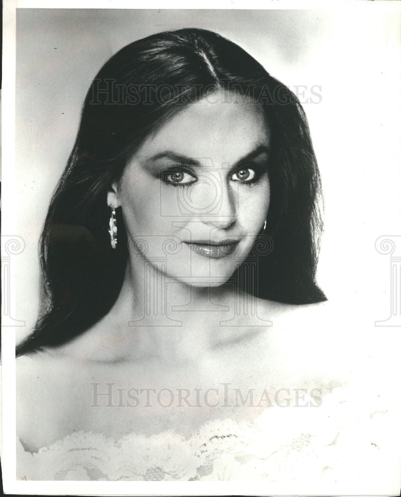 1987 Press Photo Crystal Gayle singer - Historic Images
