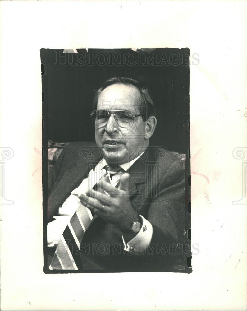 1988 Press Photo Frank Garrision AFL-CIO union leader - Historic Images