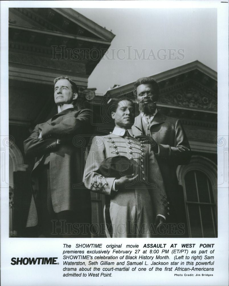 1994 Press Photo Sam Waterston Samuel L. Jackson - Historic Images