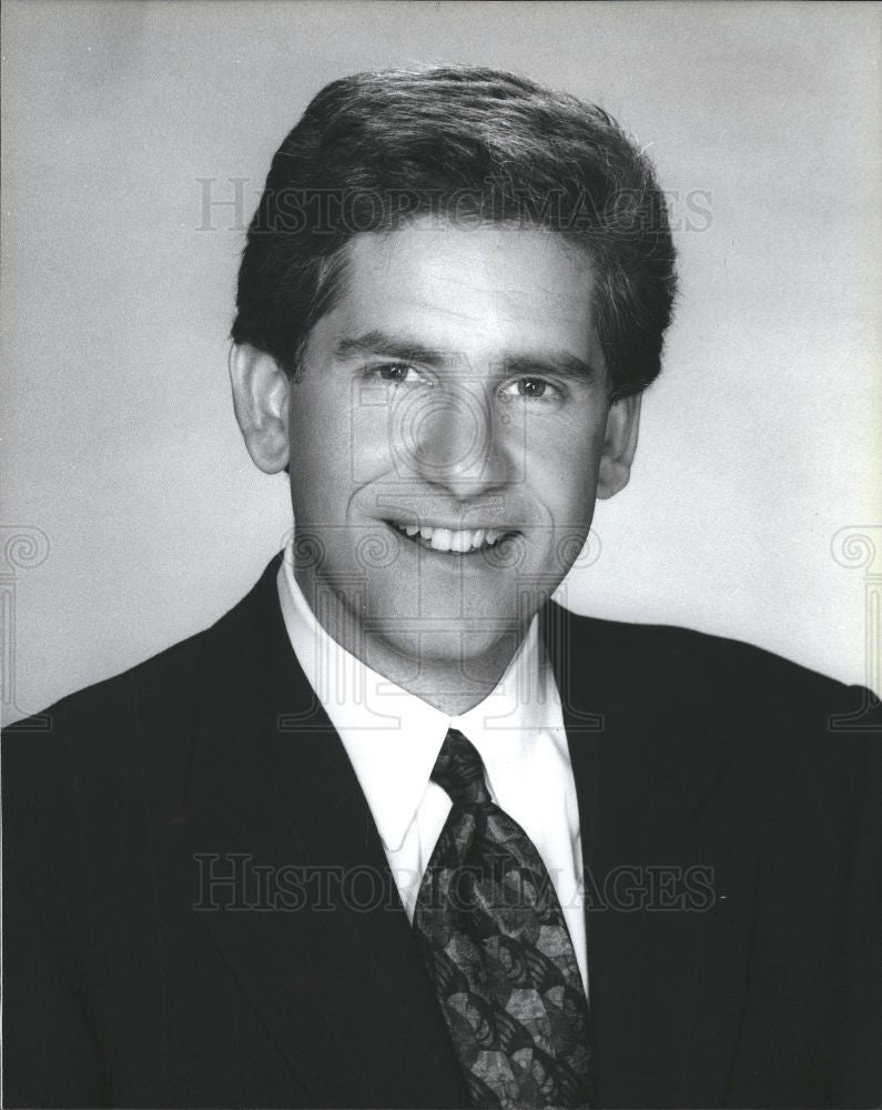 1990 Press Photo Guy Gordon News Anchor WXYZ WXYZ-TV - Historic Images