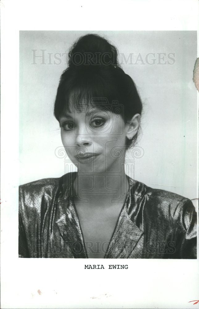 1986 Press Photo American opera star Maria Ewing - Historic Images