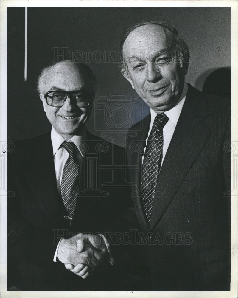 1980 Press Photo Israeli Ambassador Ephraim Evron - Historic Images