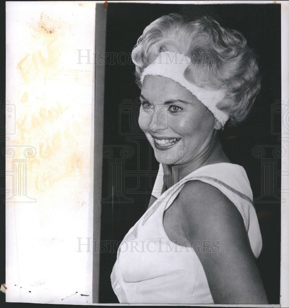 1959 Press Photo Karol Fageros Tennis Player - Historic Images
