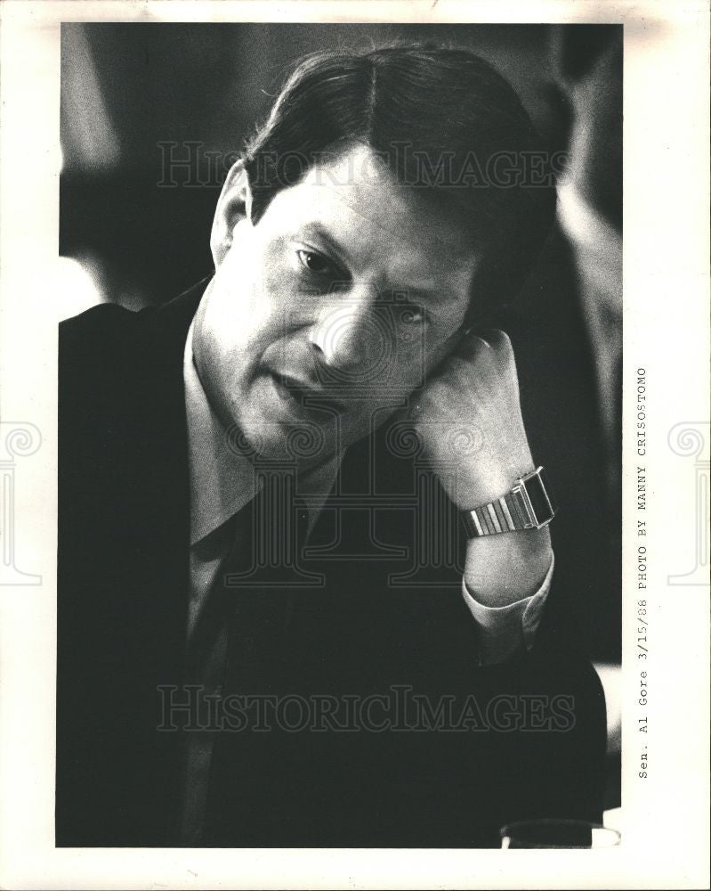 1988 Press Photo SEN AL GORE - Historic Images