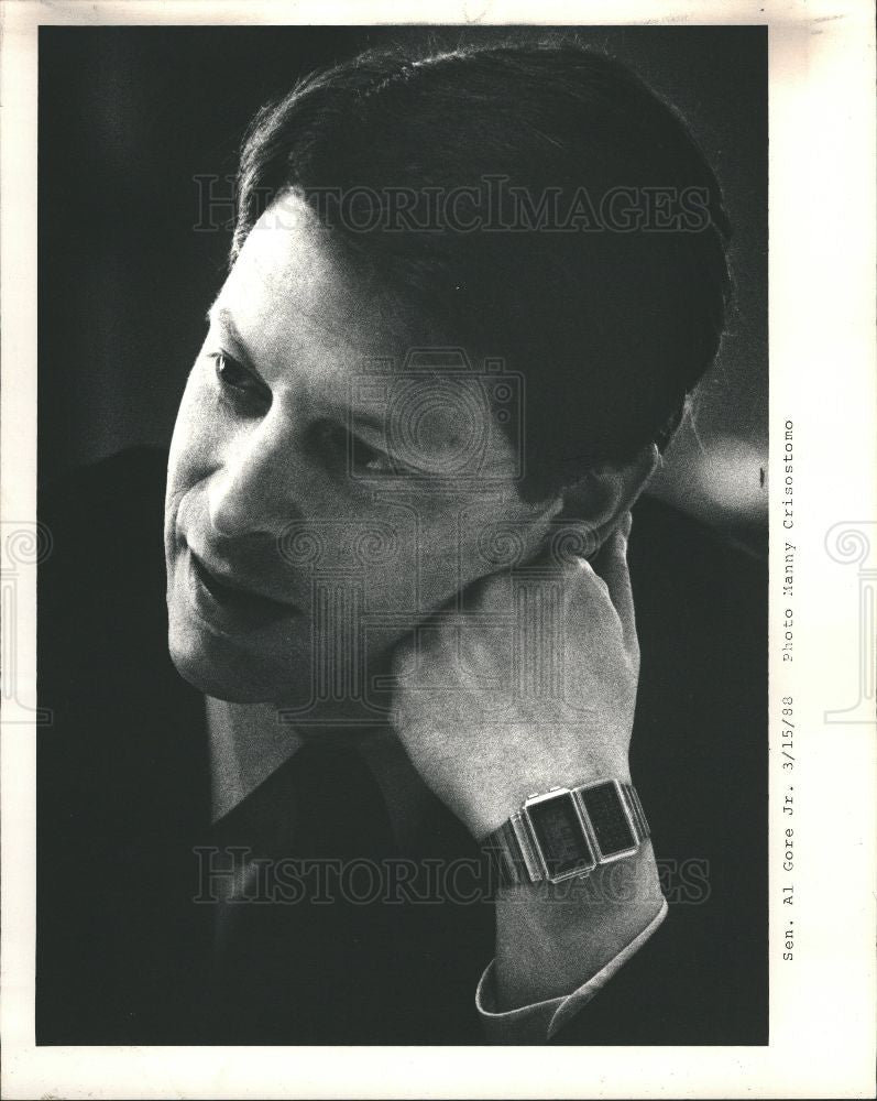 1988 Press Photo al gore senator vice president - Historic Images