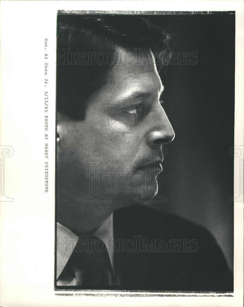 1988 Press Photo Senator Al Gore Jr. - Historic Images