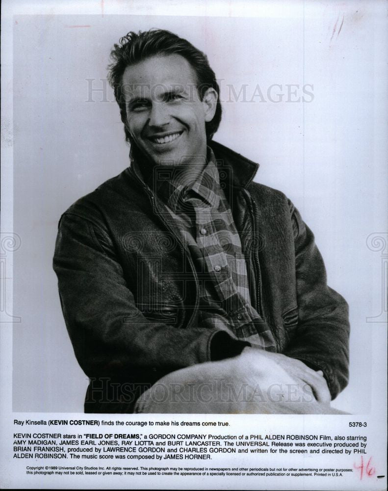 1989 Press Photo Kevin Michael Costner American actor - Historic Images