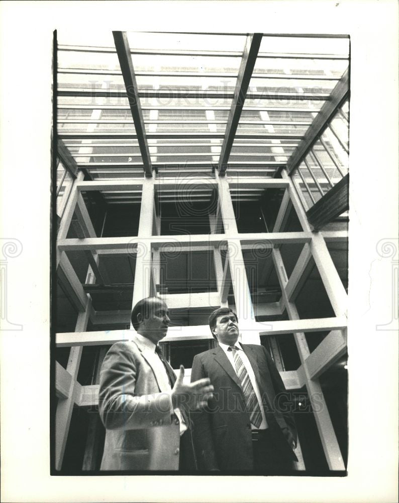 1987 Press Photo Jimmie Pappas Ted Gatzaros - Historic Images