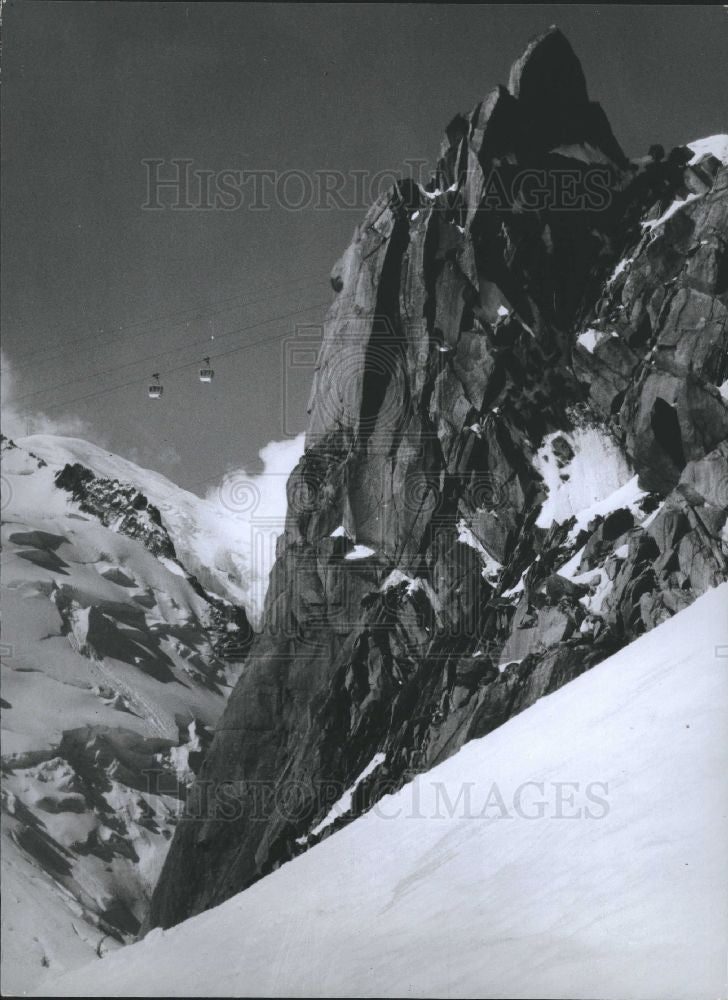 Press Photo Chamonix RhÃƒÆ’Ã†â€™Ãƒâ€šÃ‚Â´ne Alpes France Winter - Historic Images