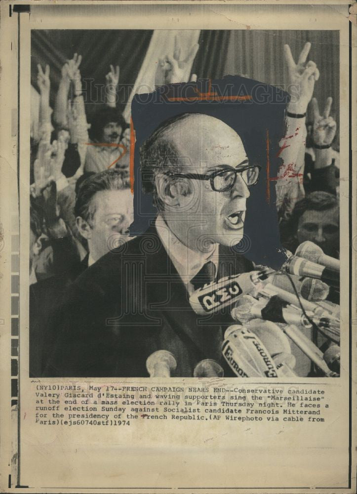 1977 Press Photo ValÃƒÆ’Ã†â€™Ãƒâ€šÃ‚Â©ry Giscard d&#39;Estaing President - Historic Images