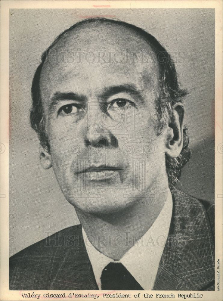 1975 Press Photo President Giscard d &#39;Estang &#39;s - Historic Images