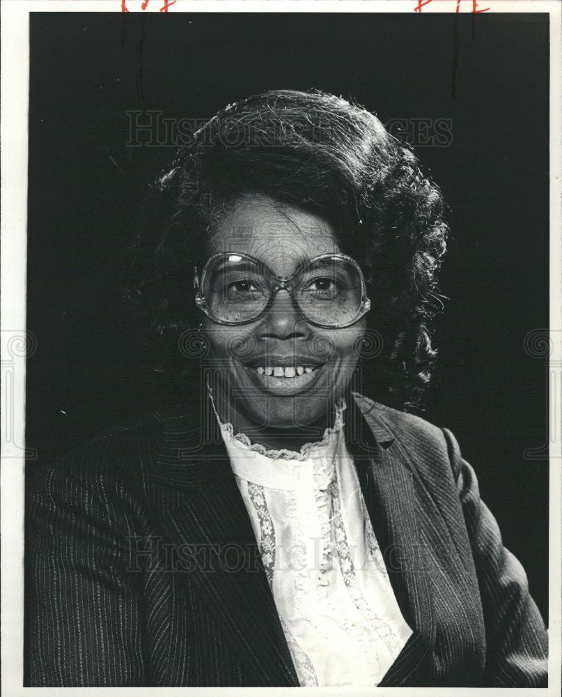 1981 Press Photo Gipson-Simpson, Education professor - Historic Images