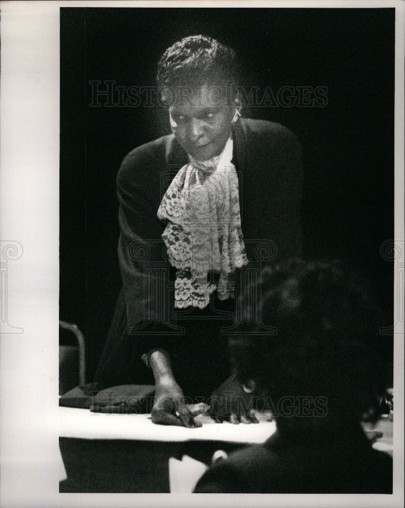 1989 Press Photo Marva Collins, families conference - Historic Images
