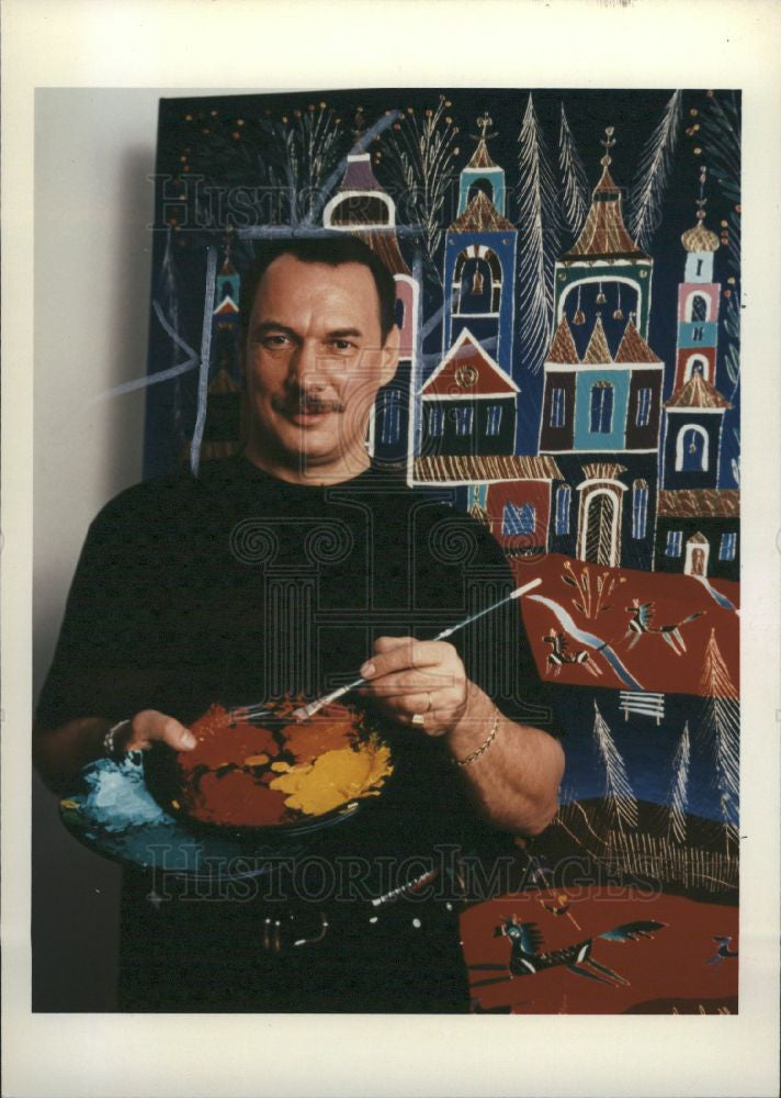 1995 Press Photo Yuri Gorbachev Russian painter - Historic Images