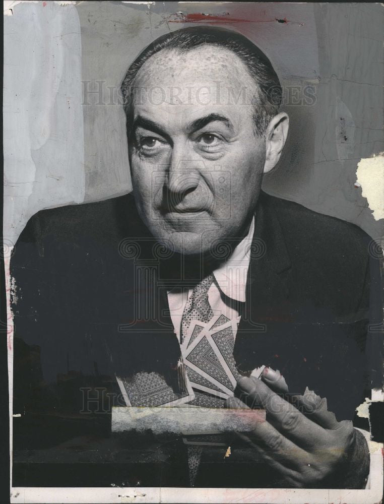 1958 Press Photo Charles Goren, gambling - Historic Images