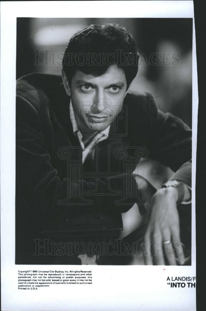 1989 Press Photo Jeff Goldblum, John Landis, movie - Historic Images