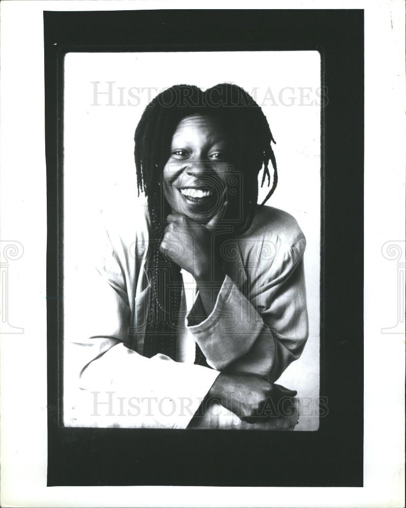 1990 Press Photo Whoopi Goldberg, Actress - Historic Images