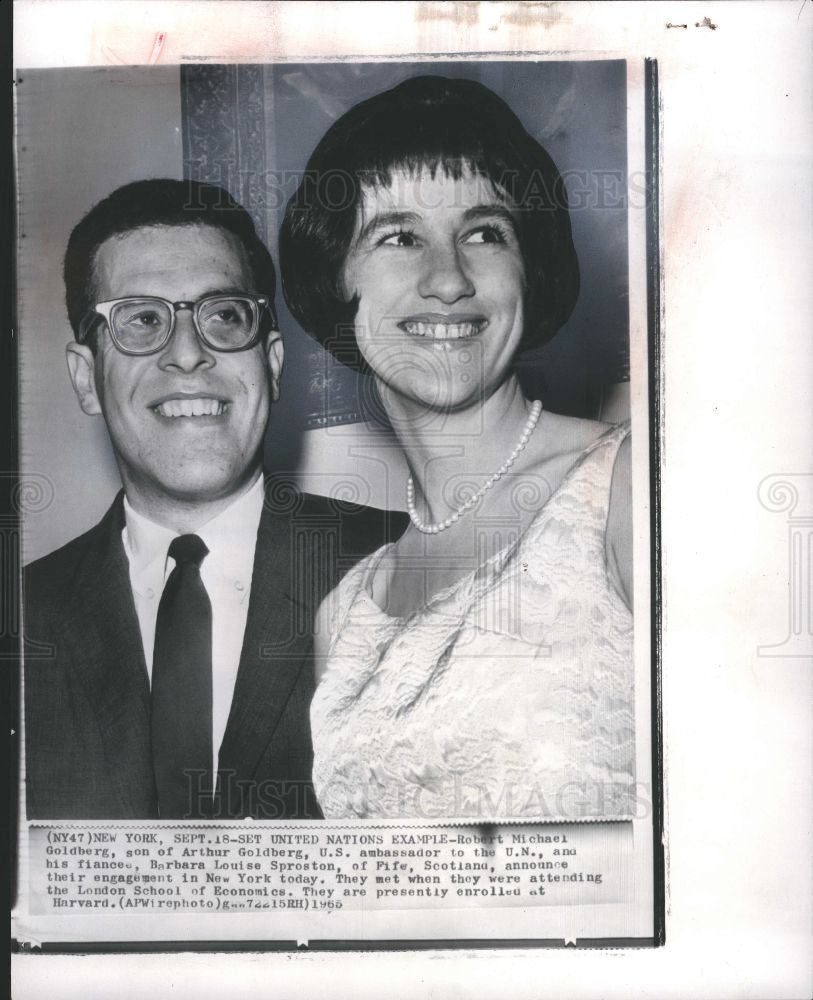 Press Photo Robert Goldberg son of Arthur Engaged - Historic Images