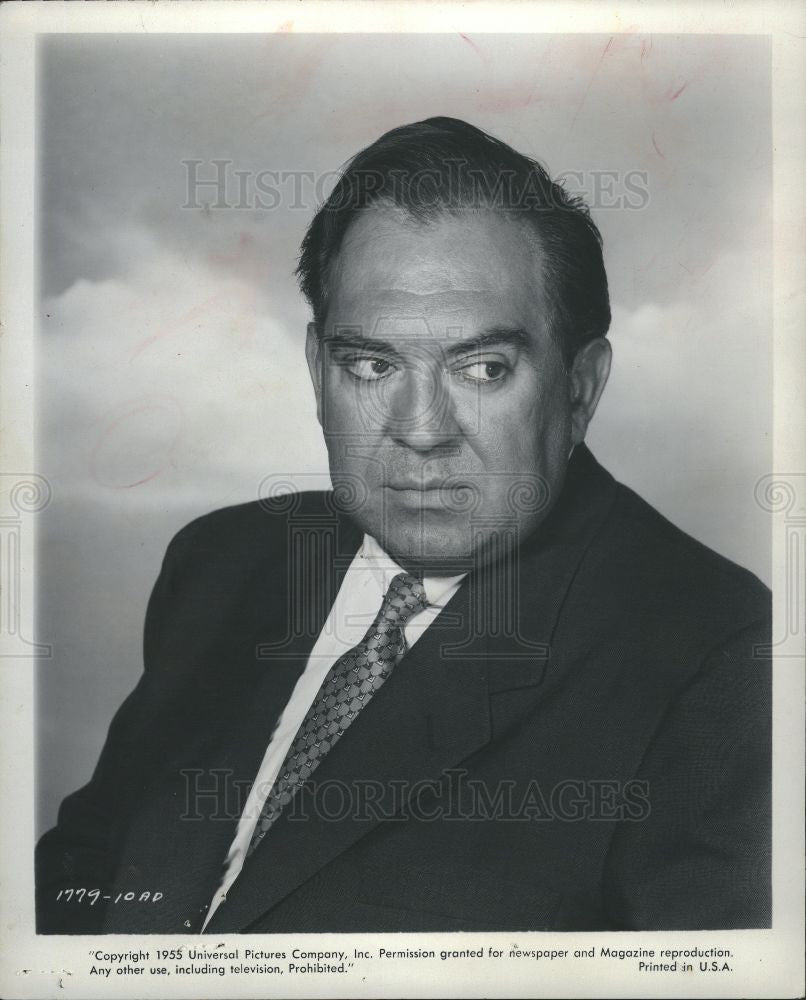 1955 Press Photo Thomas Gomez Actor - Historic Images
