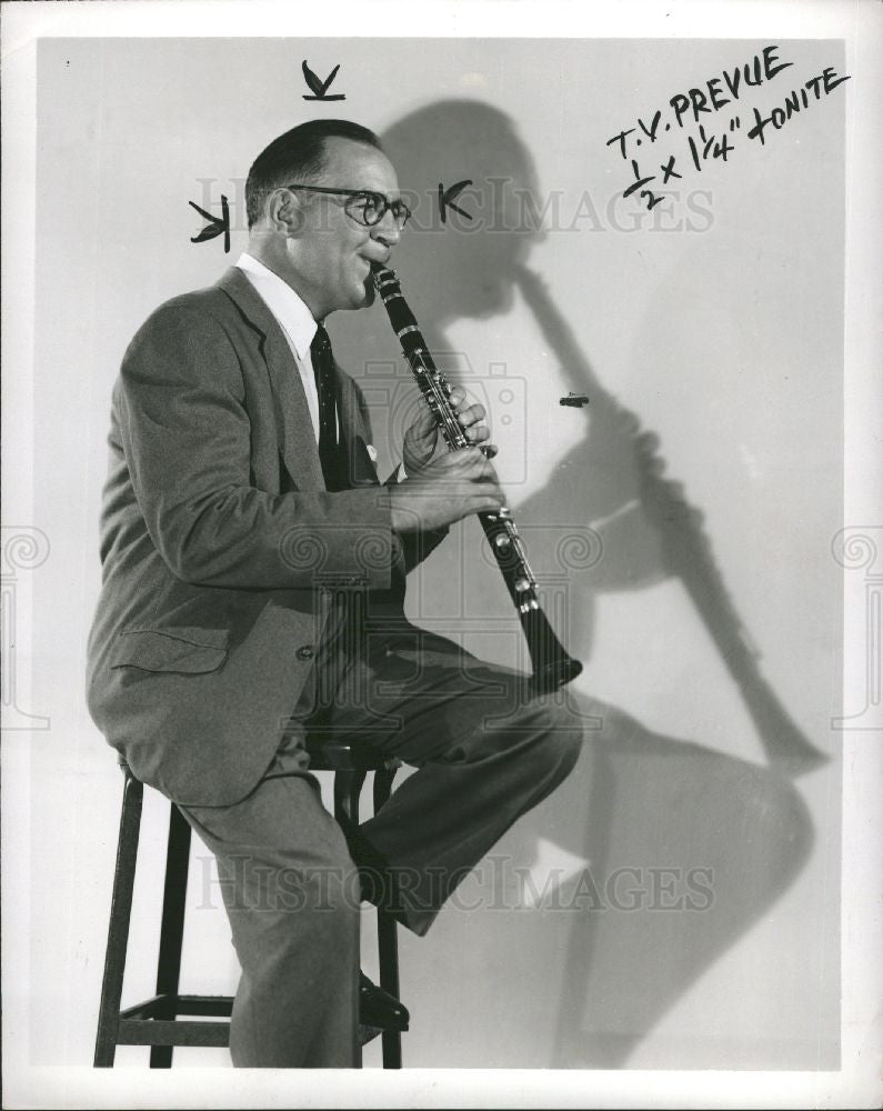 1958 Press Photo Benny Goodman - Historic Images