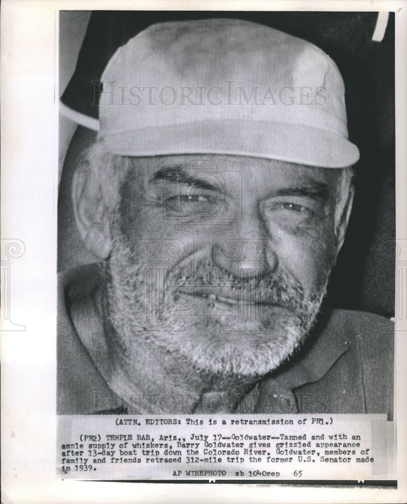 1965 Press Photo Senator Barry Goldwater Arizona - Historic Images