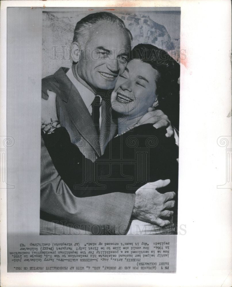 1963 Press Photo Mrs. Barry Goldwater - Historic Images