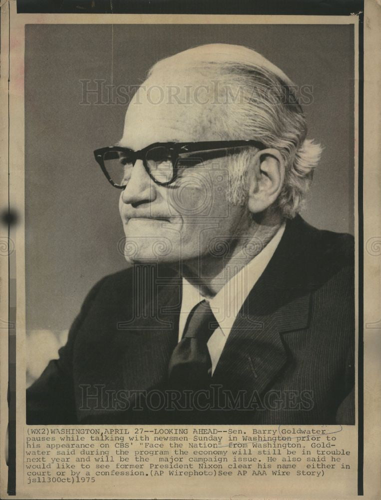 1979 Press Photo Barry Goldwater Senator Arizona - Historic Images