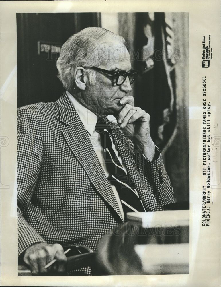 1965 Press Photo Barry Goldwater senator arizona - Historic Images