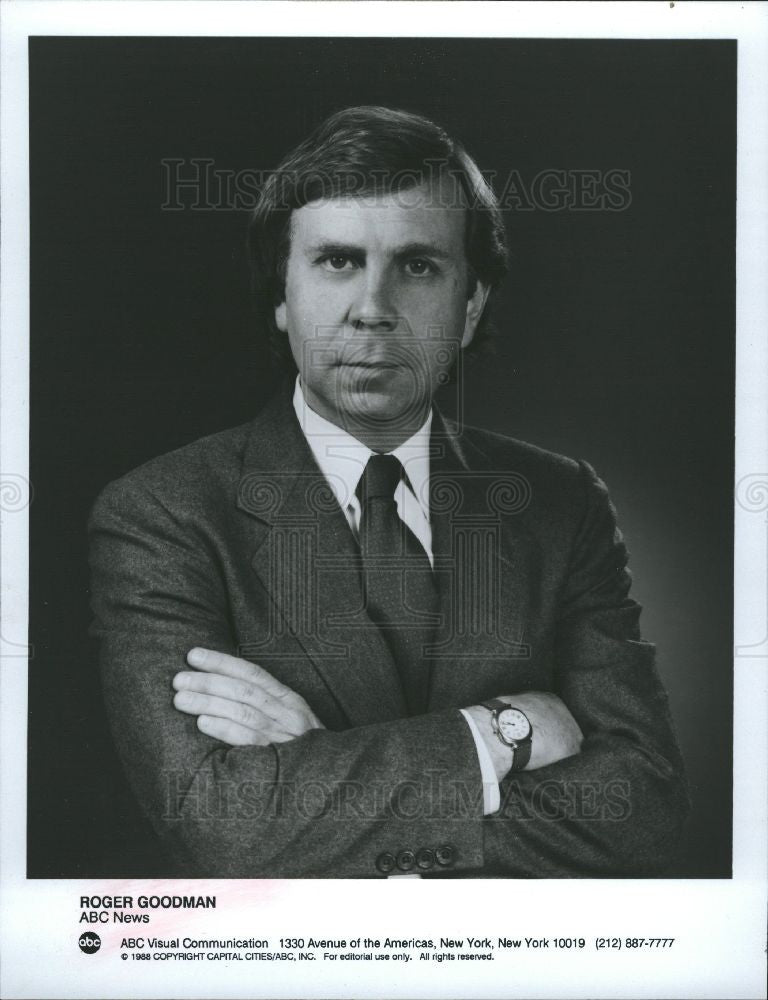 1990 Press Photo roger goodman abc news - Historic Images