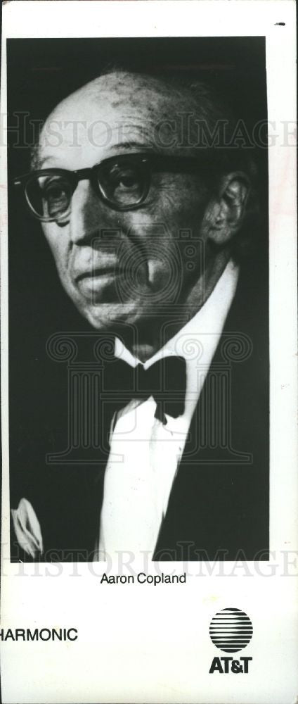 1988 Press Photo Aaron Copland classical composer - Historic Images
