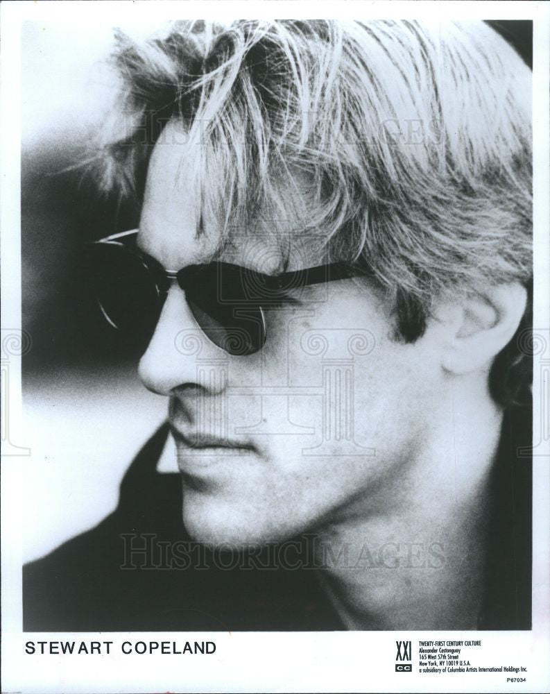 1994 Press Photo Stewart Copeland - police drummer - Historic Images