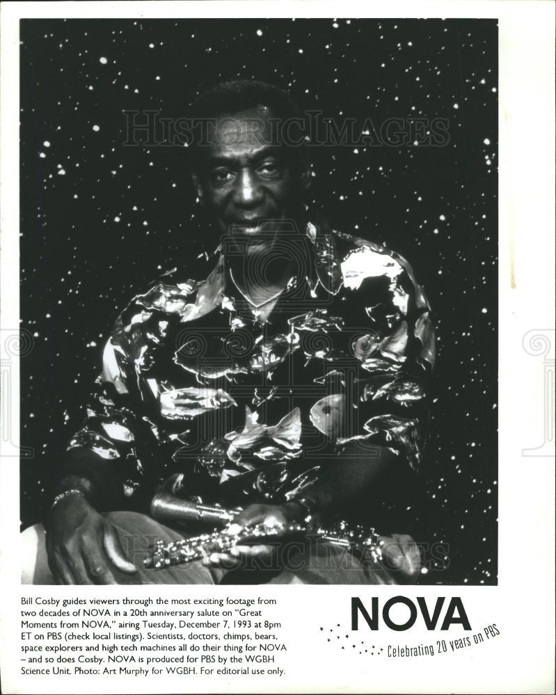 1994 Press Photo Bill Cosby Actor NOVA PBS - Historic Images