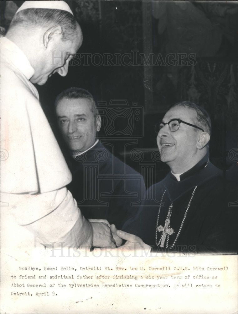 1966 Press Photo Fr Leo Cornelli Benedictine - Historic Images