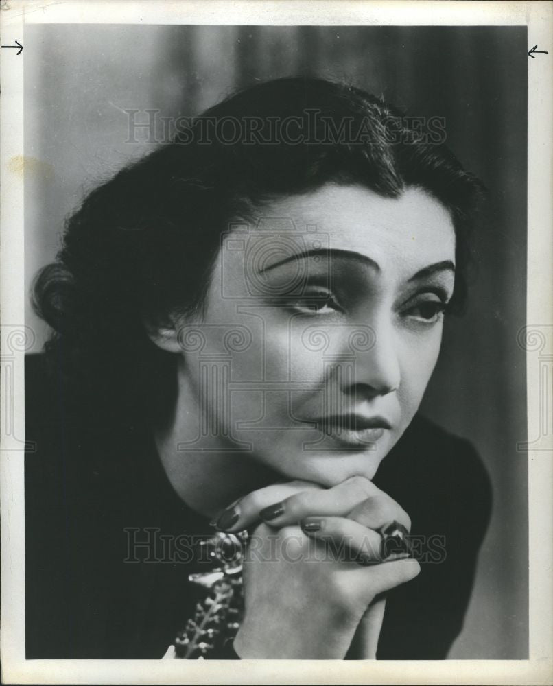 1952 Press Photo Katharine Cornell Actress - Historic Images