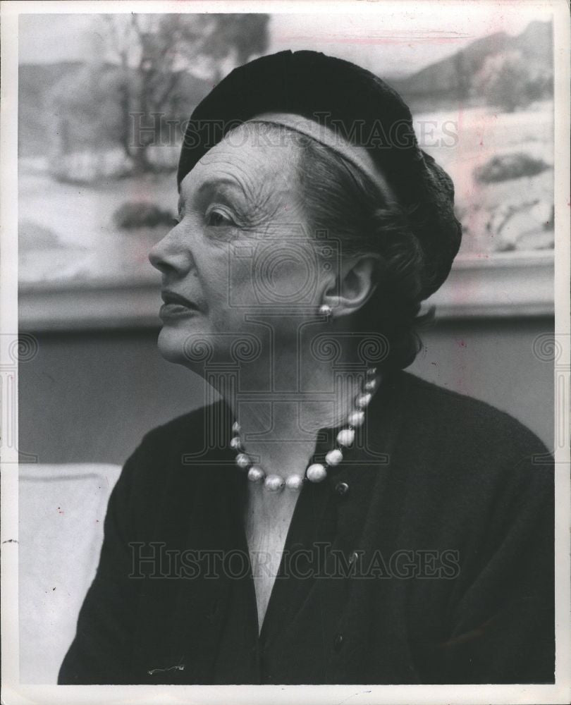 1960 Press Photo Katharine Cornell - Historic Images