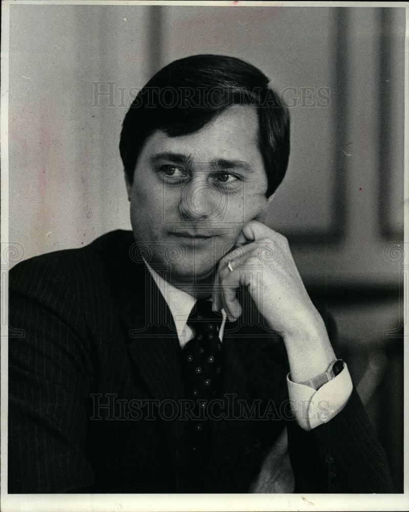 1983 Press Photo William Lucas, Jame Blanchard, polls - Historic Images