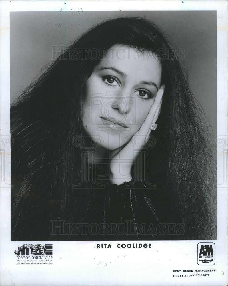 1987 Press Photo Rita Coolidge singer Grammy - Historic Images
