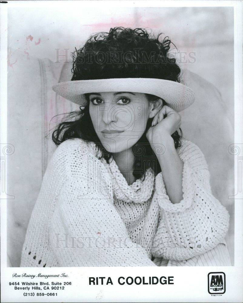 1984 Press Photo Rita Coolidge vocalist music jazz - Historic Images