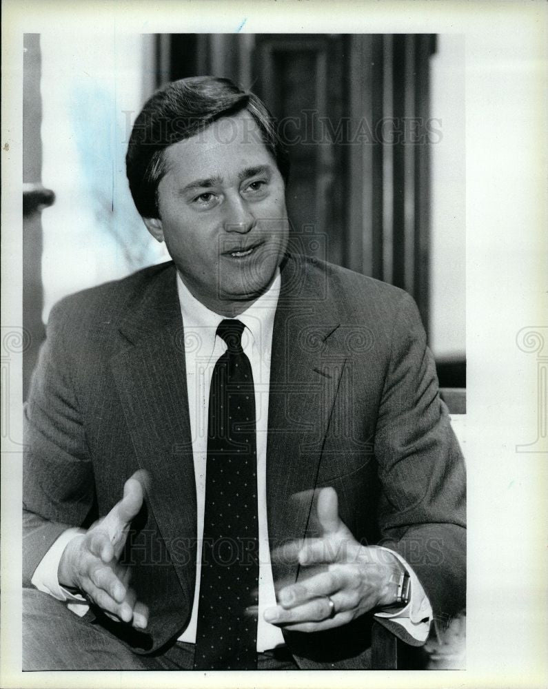 1986 Press Photo James Blanchard Governor Michigan U.S - Historic Images