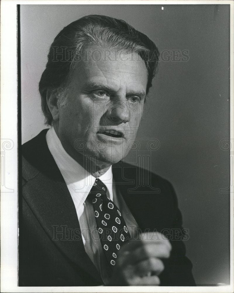 1977 Press Photo BILLY GRAHAM - Historic Images