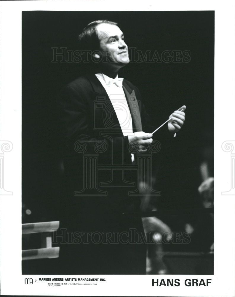 Press Photo HANS GRAF Austrian conductor - Historic Images