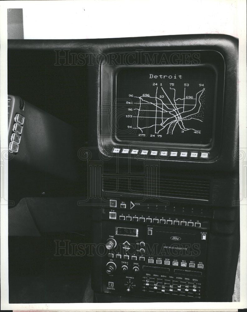 1983 Press Photo ford, car, navigation, tripmonitor - Historic Images