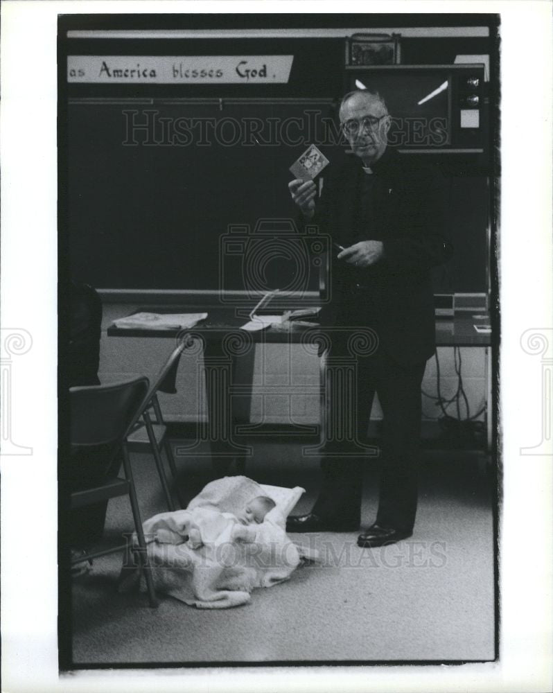 1991 Press Photo Force of Faith Baptism - Historic Images