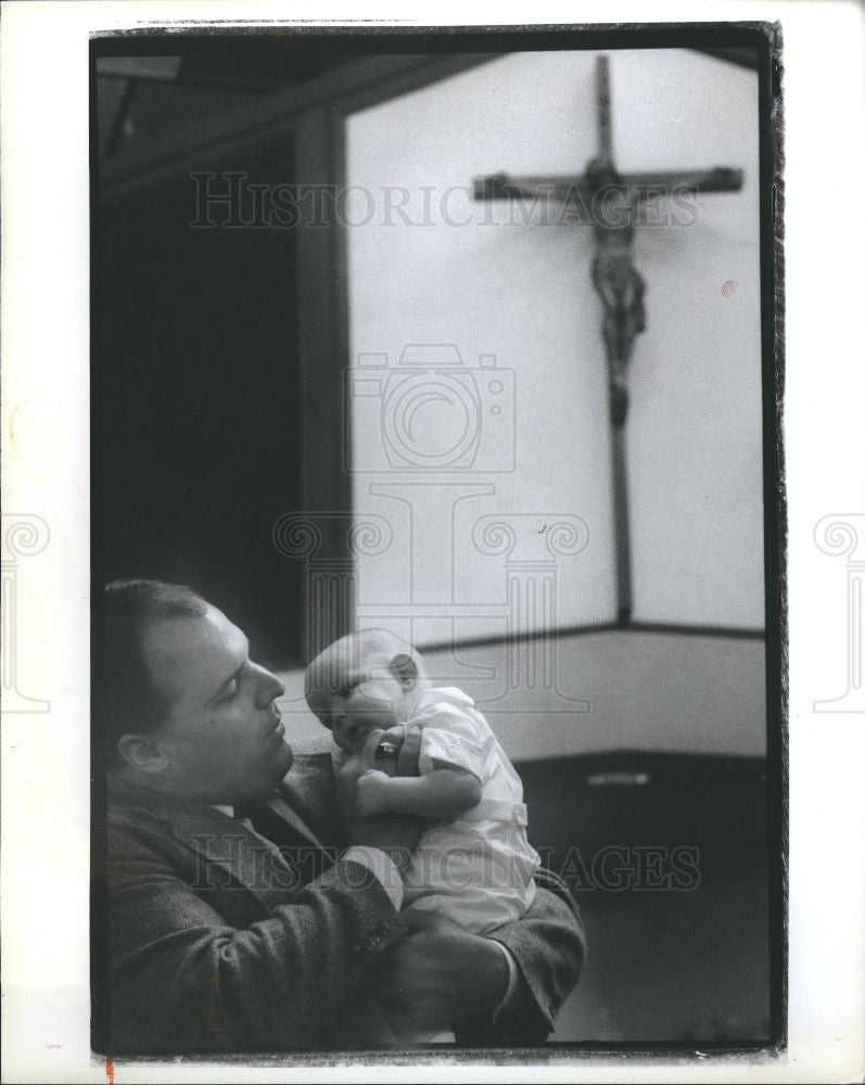 1991 Press Photo Tom Pare Jeffrey Pare St. Cletus - Historic Images