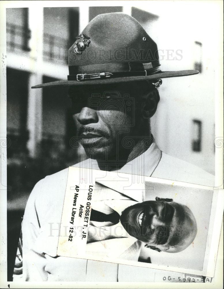 1985 Press Photo Louis Gossett Officer Gentleman NBC - Historic Images