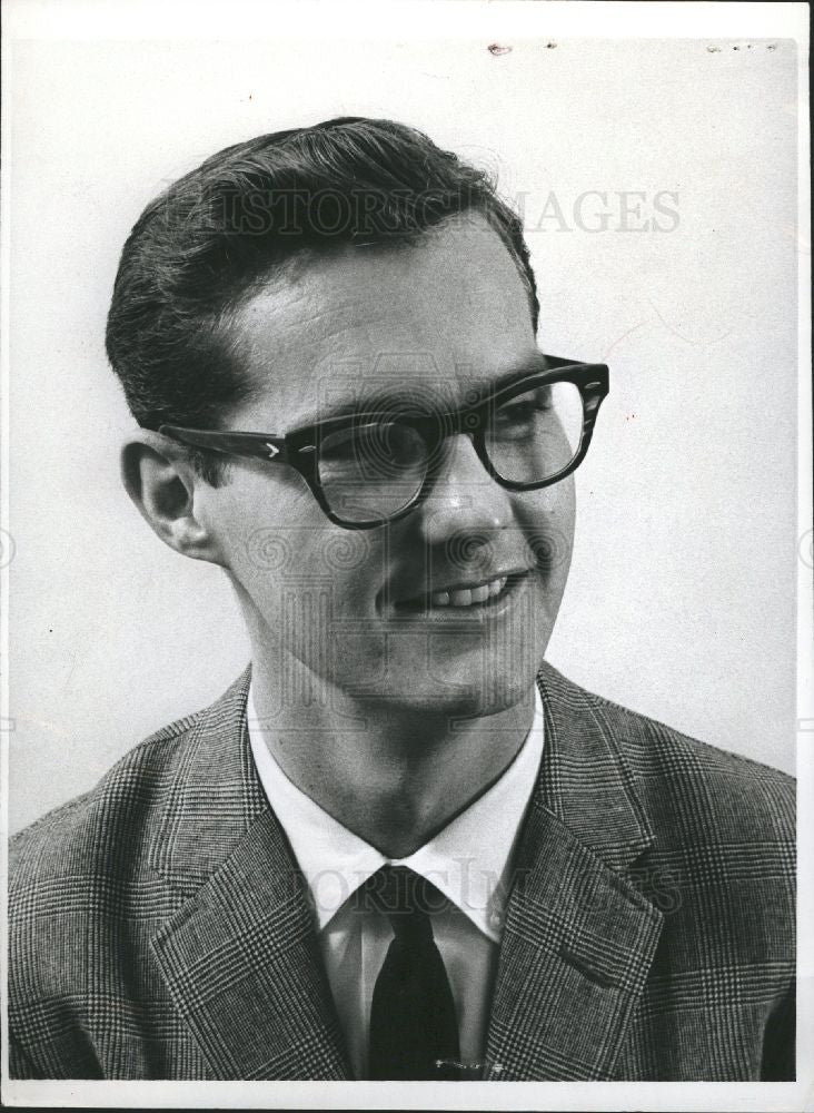1963 Press Photo Jack Claiborne, journalist - Historic Images