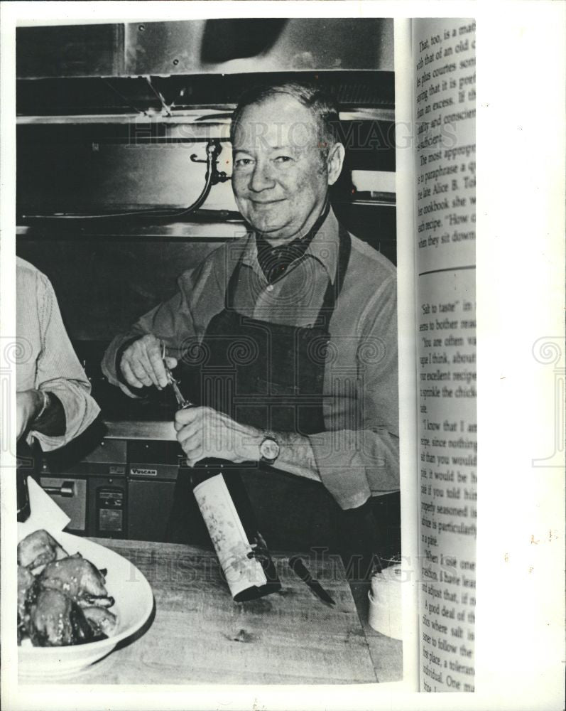 1981 Press Photo Craig Claiborne food writer editor - Historic Images