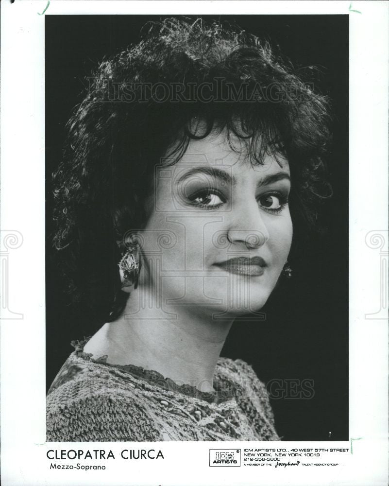 1989 Press Photo Cleopatra Ciurca , Carmen opera - Historic Images