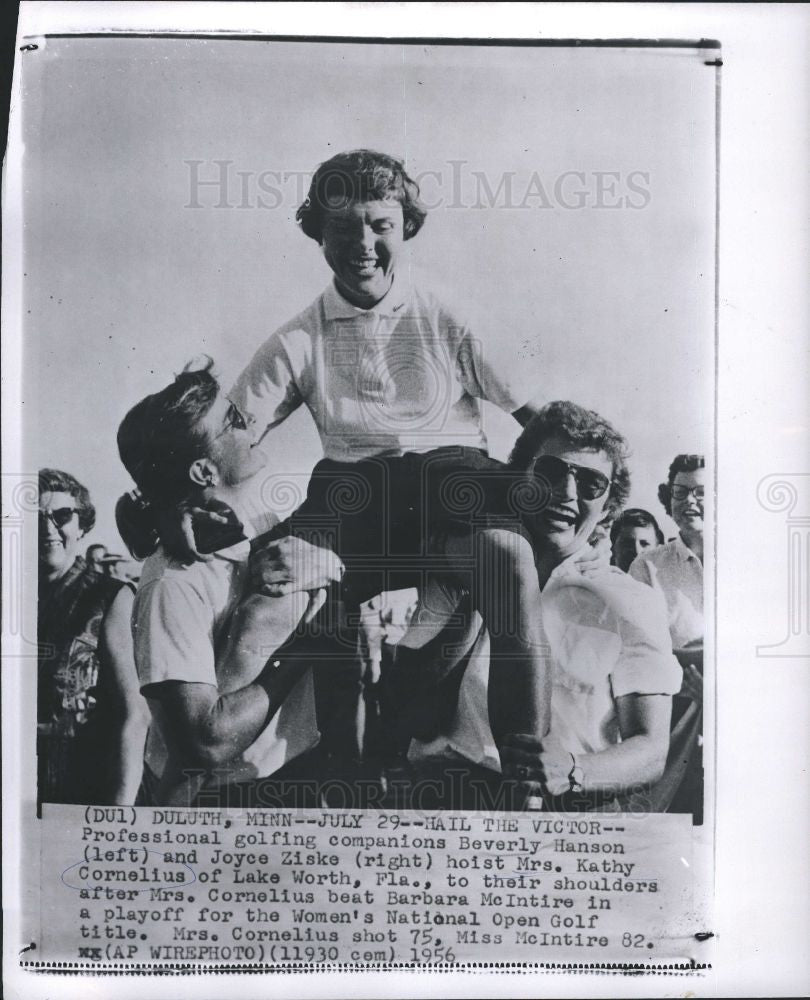 1956 Press Photo Kathy Cornelius Women&#39;s National Golf - Historic Images