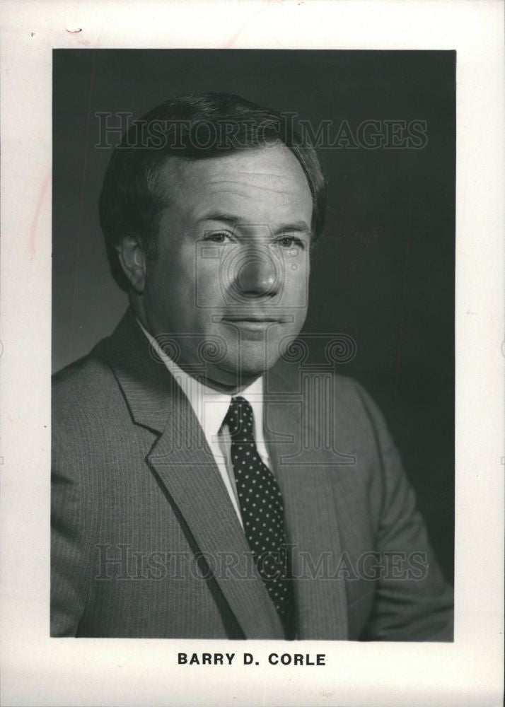 1986 Press Photo Barry D. Corle - Historic Images